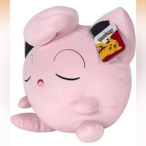 Pokémon Jigglypuff Sleeping Plush Soft Squish - 18 Inch Premium Big Plush